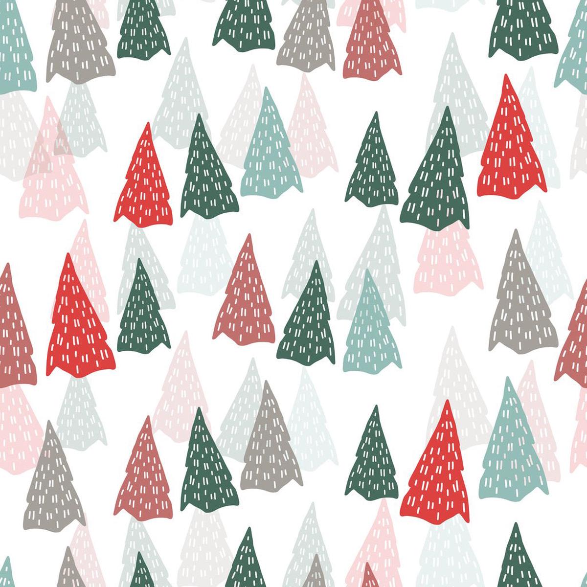 Festive Christmas Tree Fabric