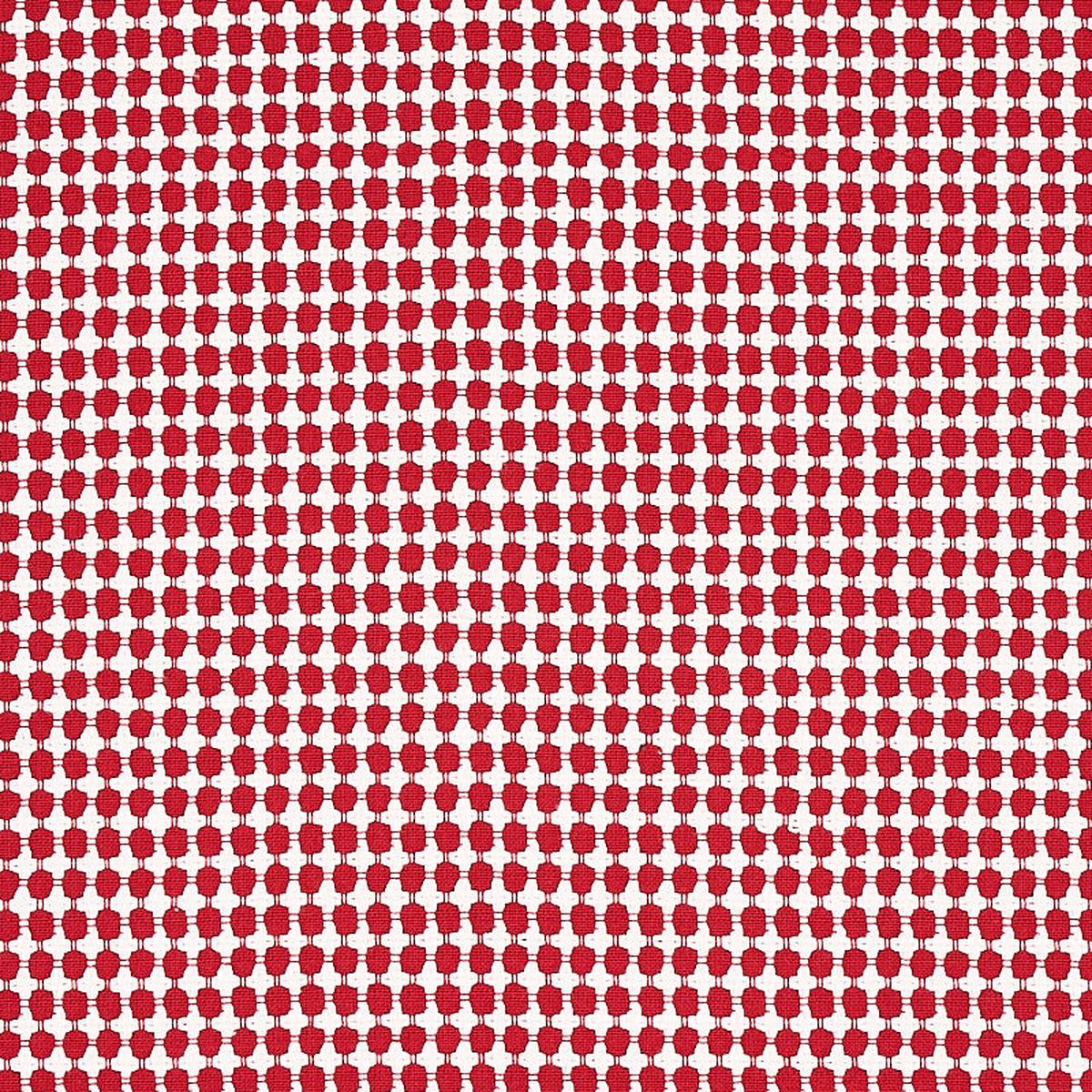 SCHUMACHER ESSENTIALS: SMALL SCALE UPHOLSTERY FABRICS ZIPSTER PATTERN WOVENS PATTERN WOVENS RED - 70525