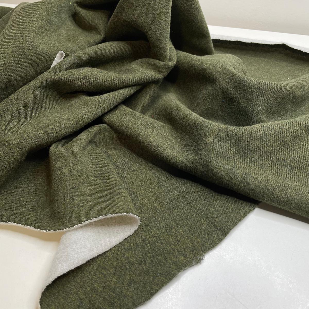 Noble Fir - Jersey Fleece Bamboo/Cotton Knit - Green - 0.75M Bundle
