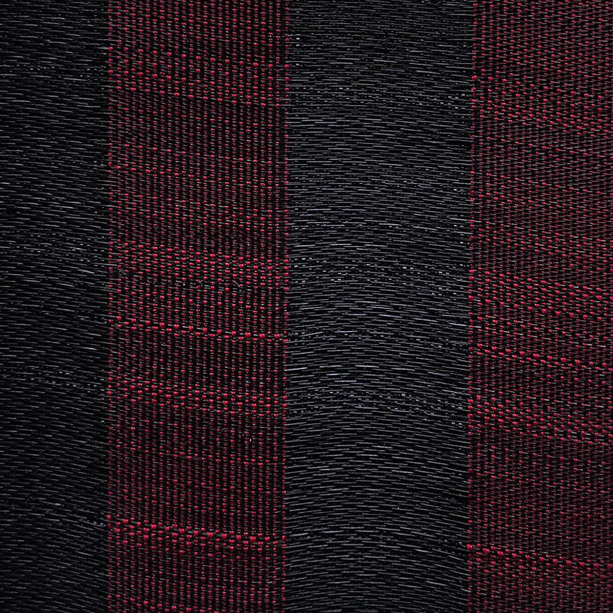 Fredericksborg Horsehair - Black / Burgundy by Scalamandre Fabric