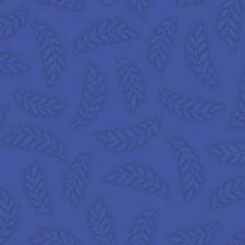 French Quarter - Dot Leaves Medium Blue