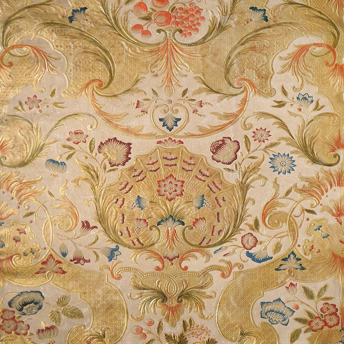 Cuir Versailles - White/Multi by Scalamandre Fabric
