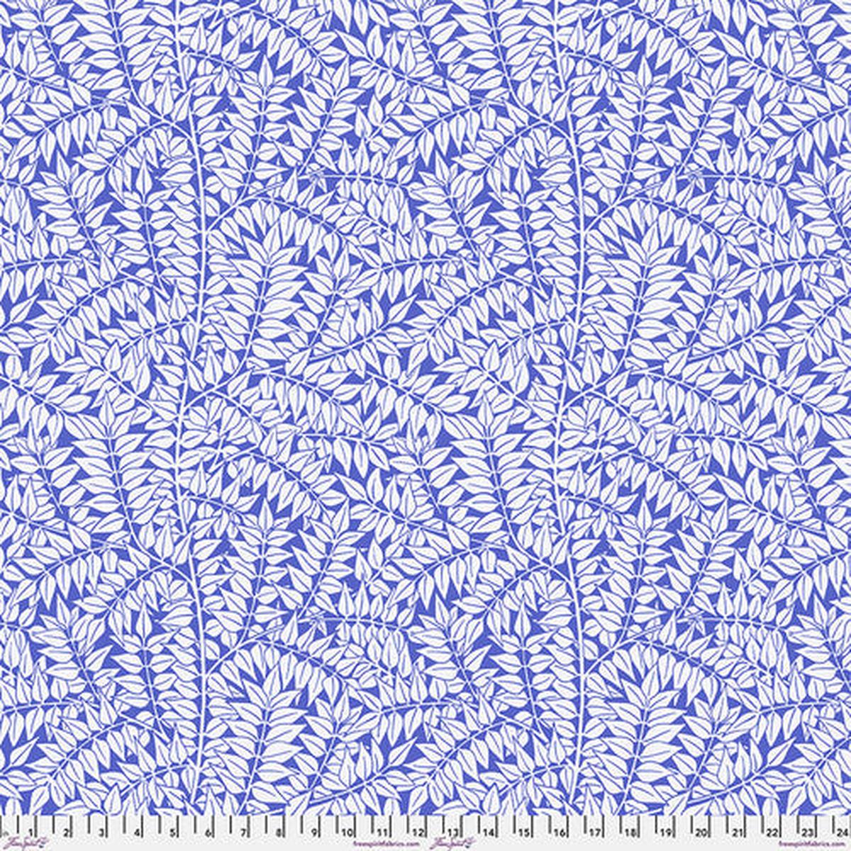 Lawn Fabric, 54" wide, BRUNCHES BLUE, Collection, Kaffe Fassett x Morris & Co, CLKW005.BLUE