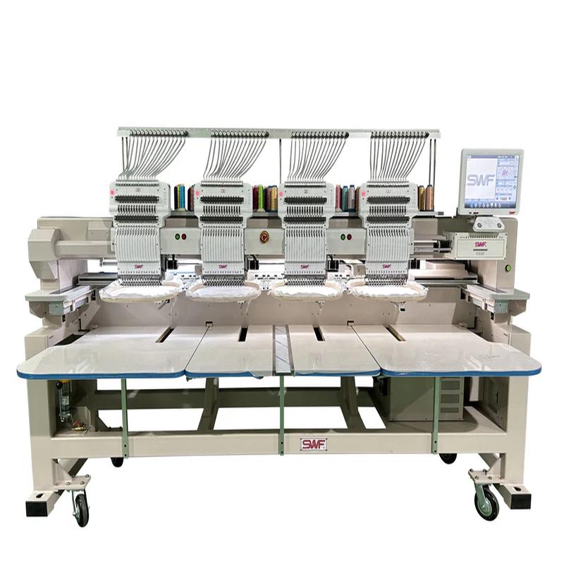 SWF KX-UK1504-45 15 Needle Four Head Wide Area Commercial Embroidery Machine