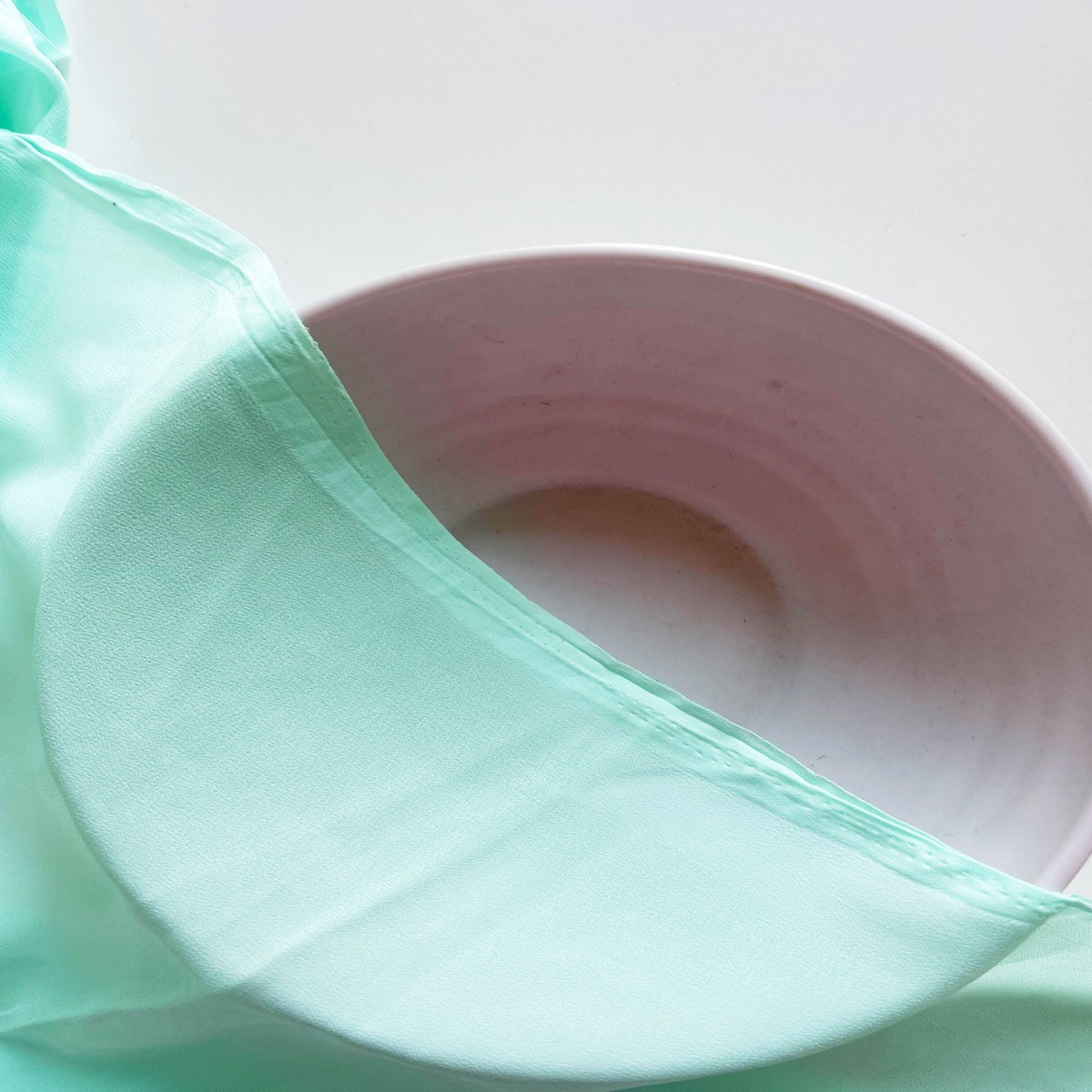 Turquoise Poly Faux Georgette Mill Dyed Fabric - 7 kg