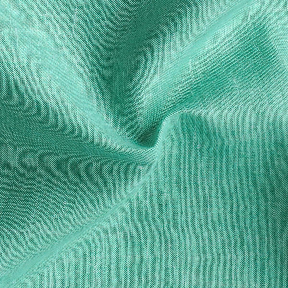 (Width 60 Inches) 100% Pure Premium Linen Pastel Green Fabric
