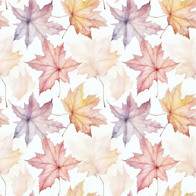 Pastel Leaf Fabric