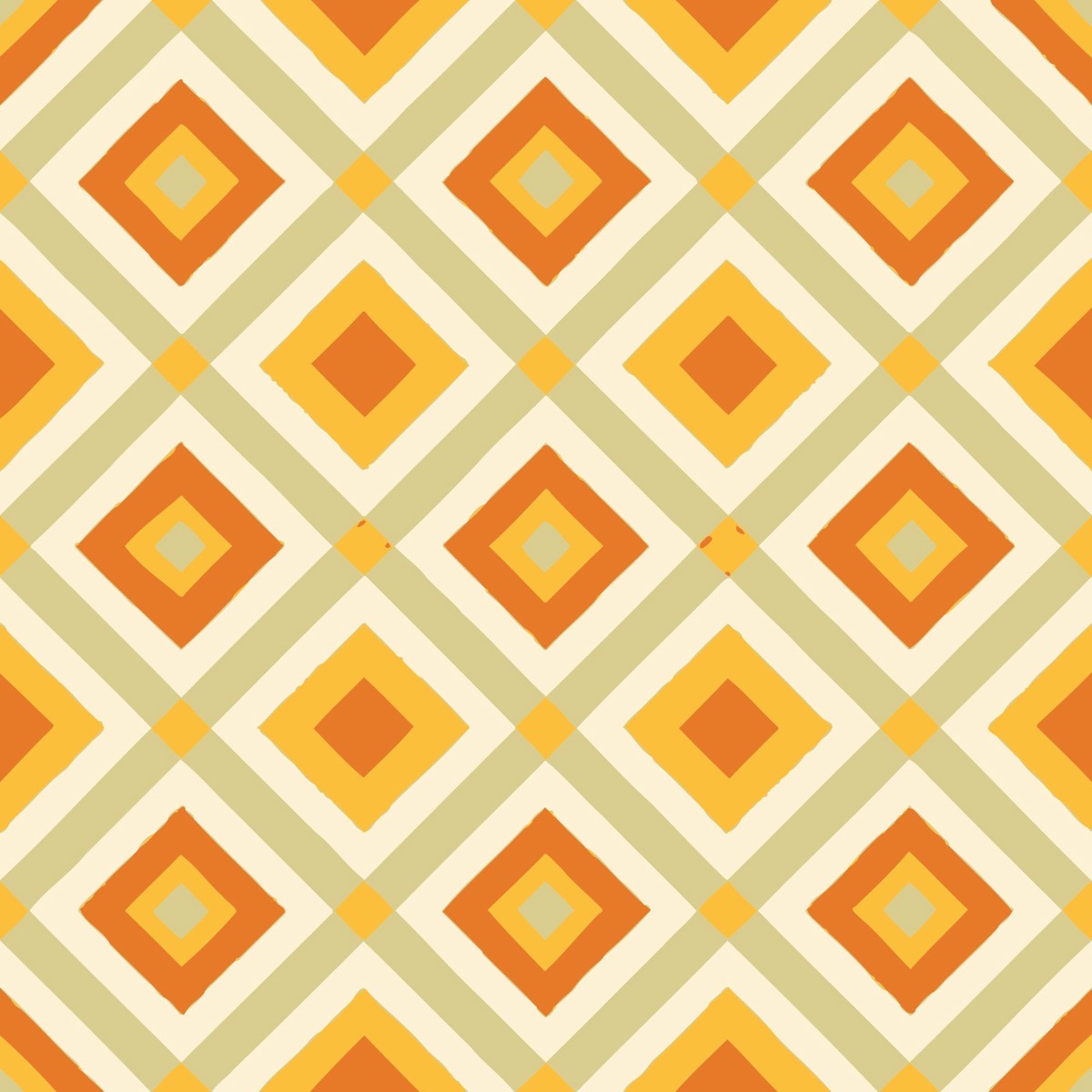 Scandinavian Geometric Pattern 11 Quilting Cotton Fabric