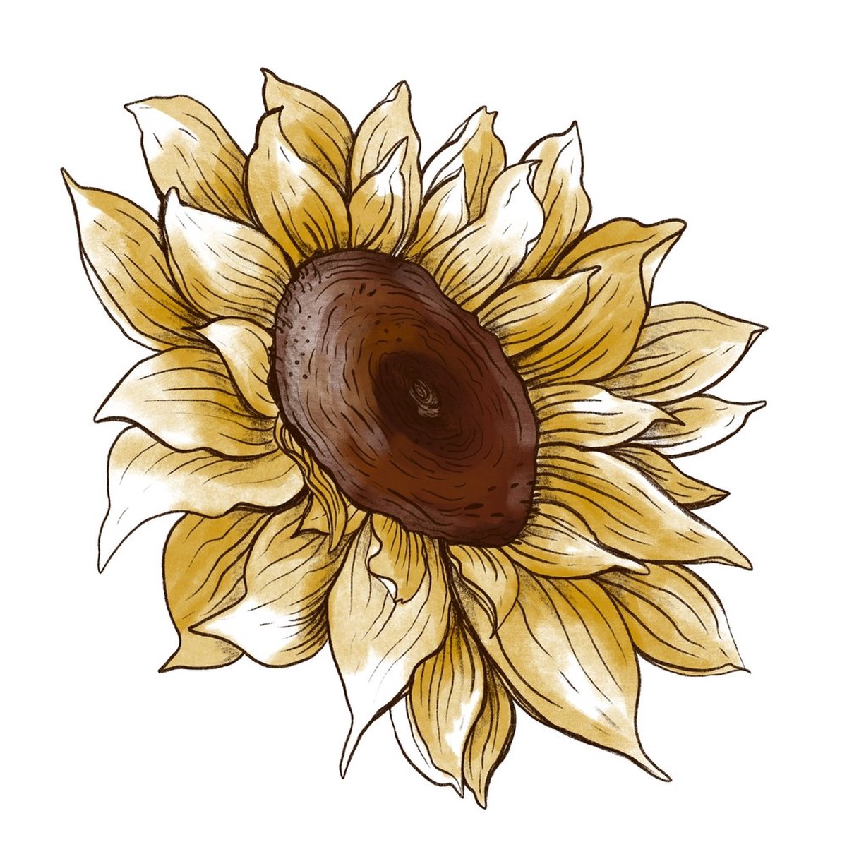 Rustic Sunflower Fabric Panel