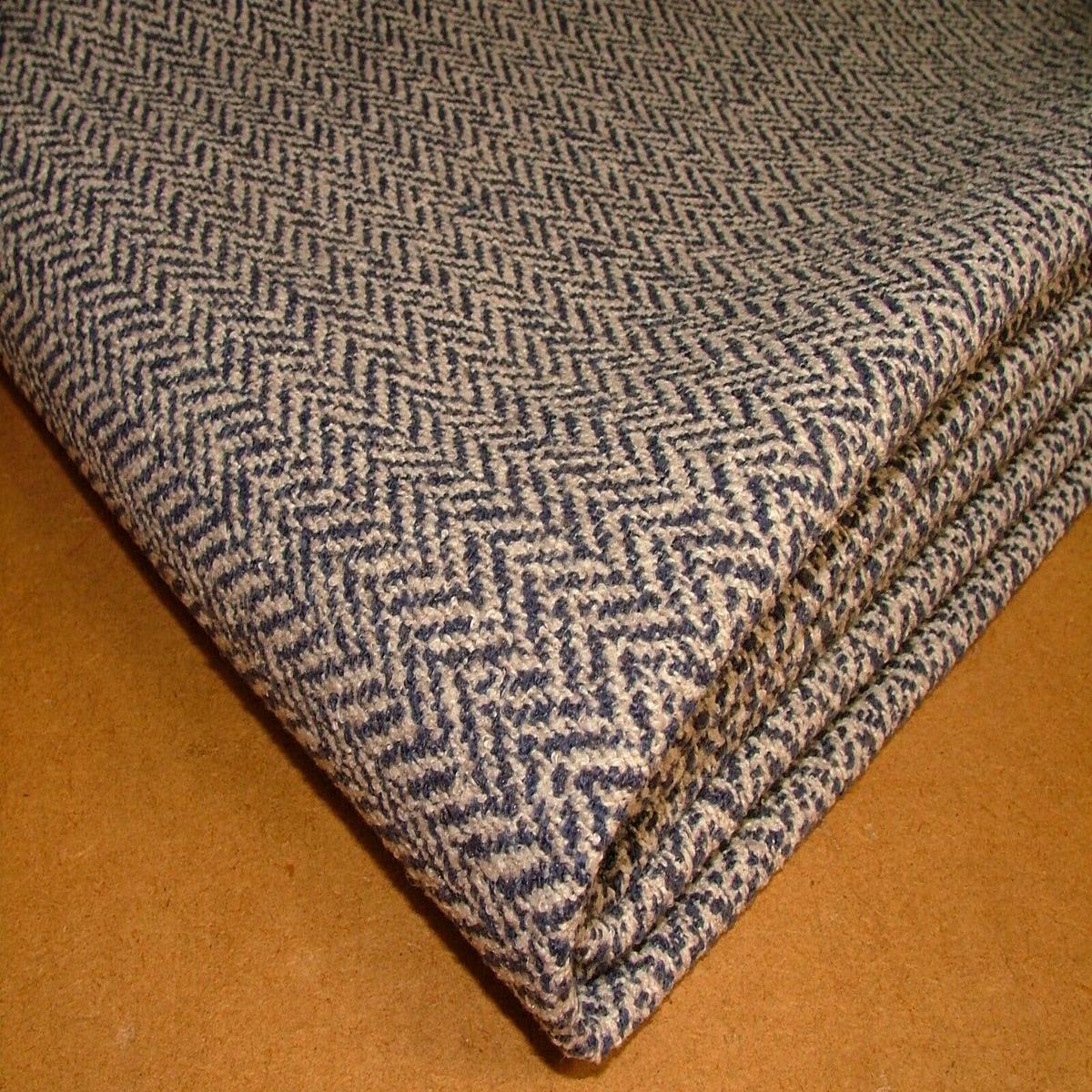 iLiv Curtain Upholstery Fabric 2 Metres Dalton Sapphire Flame Retardant Cushion