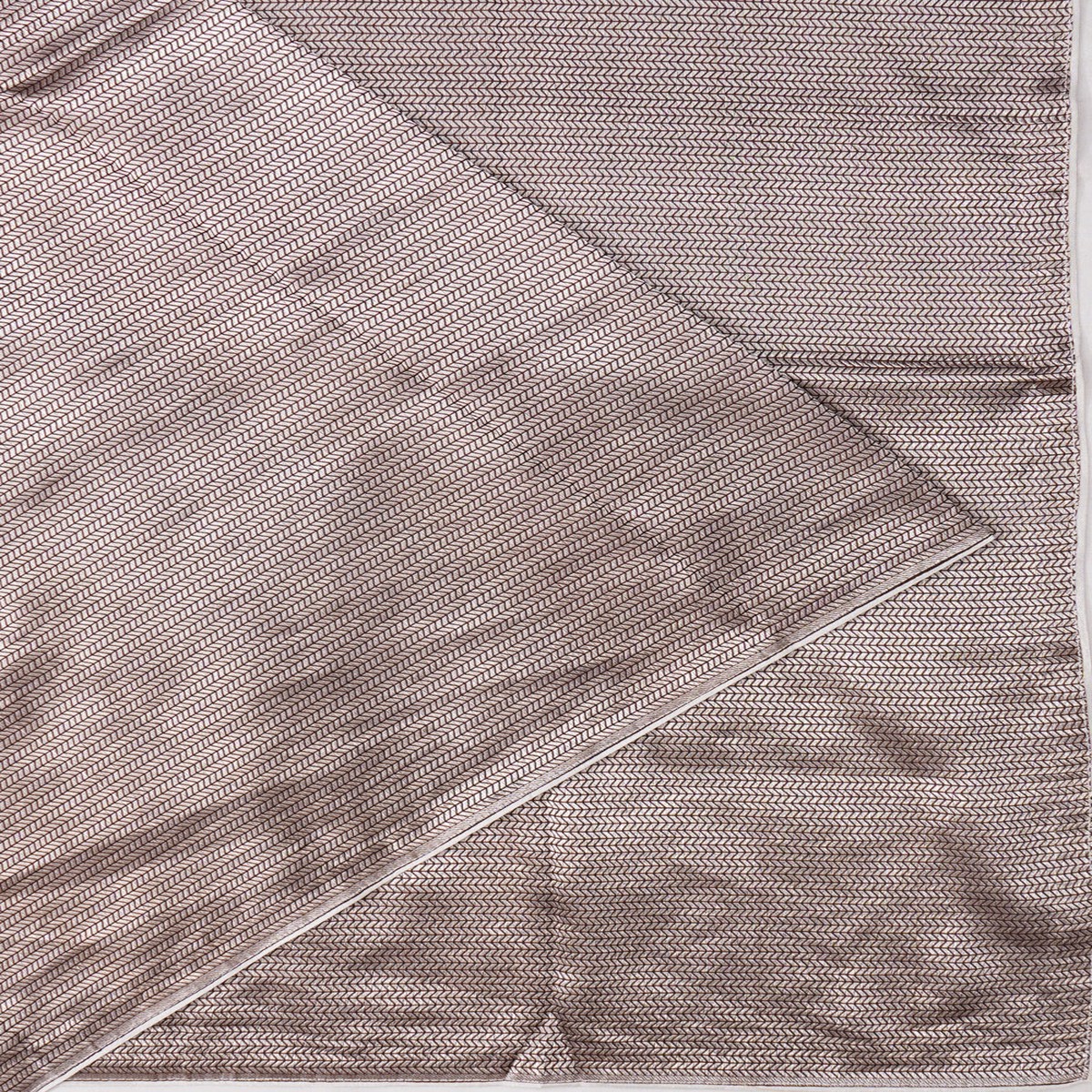 Banarasi Silk Brocade Silver Saree