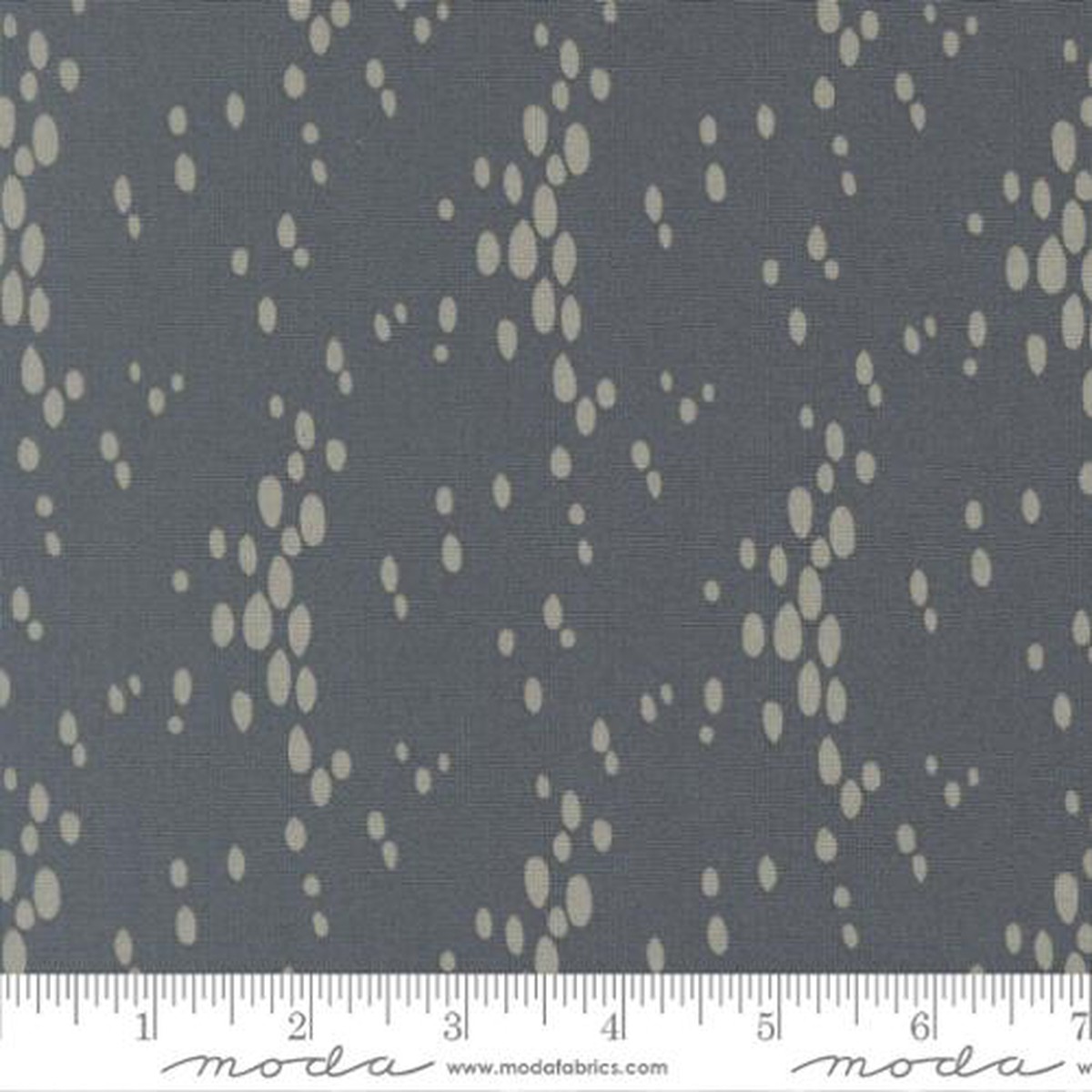 Dark Blue Arabesque Vista Dusk Cotton 44"/45" Fabric Per Yard