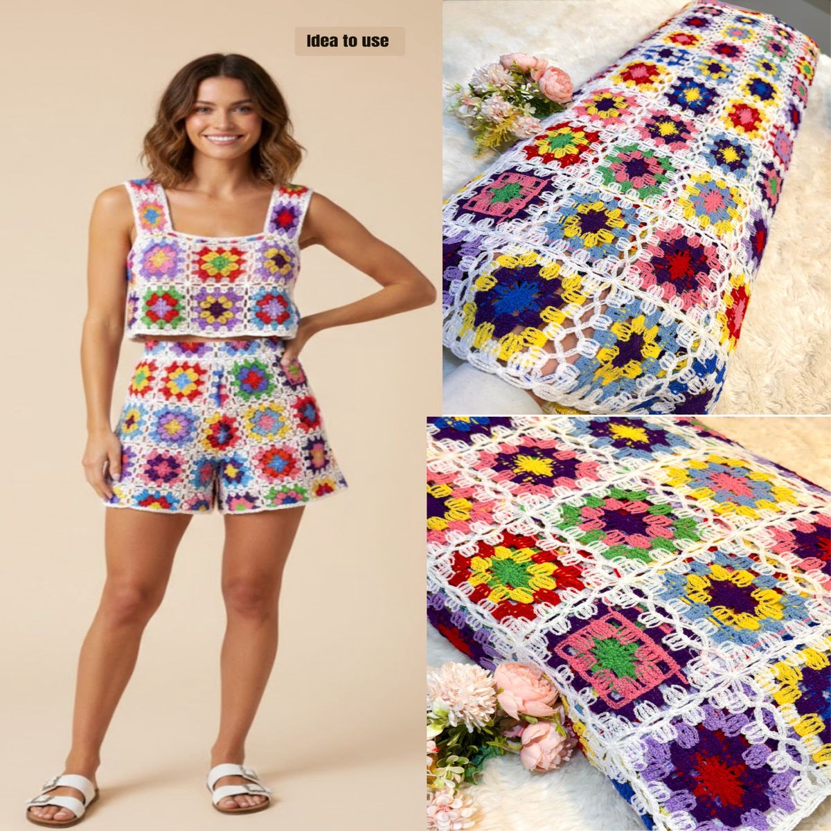 Imported Crochets For Making Dresses And Coord sets 50 inch width (P)