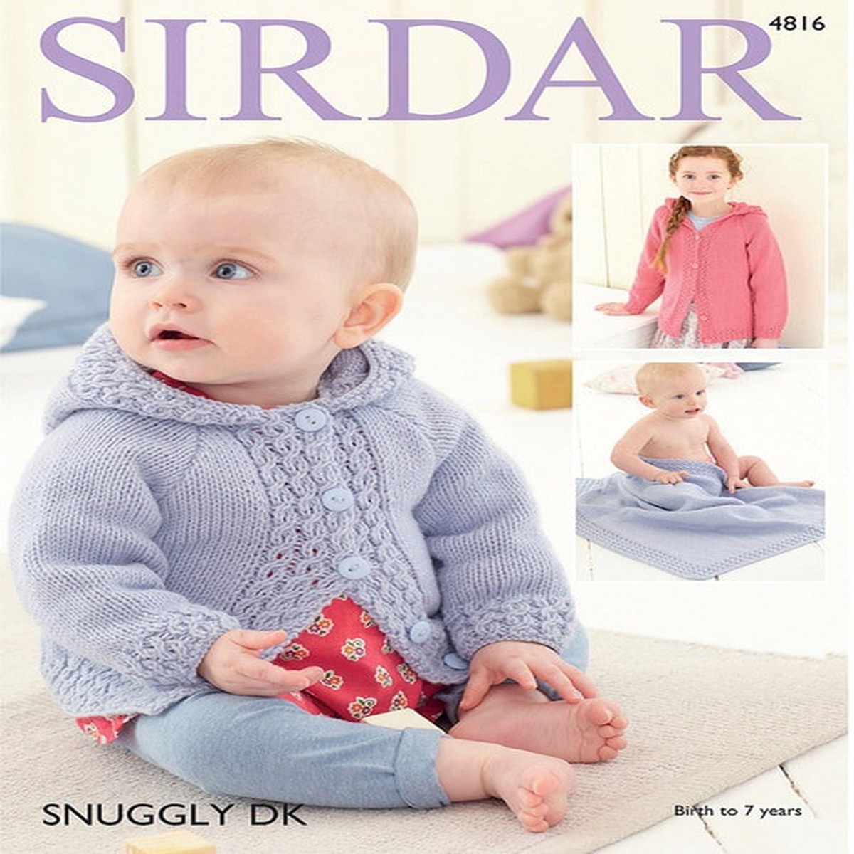 Baby Girl's & Girl's Jacket & Blanket in Sirdar Snuggly DK (4816)