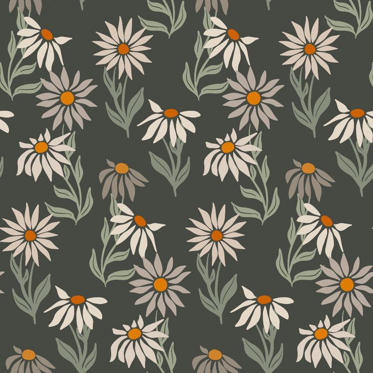 Retro Floral Pattern 3 Quilting Cotton Fabric
