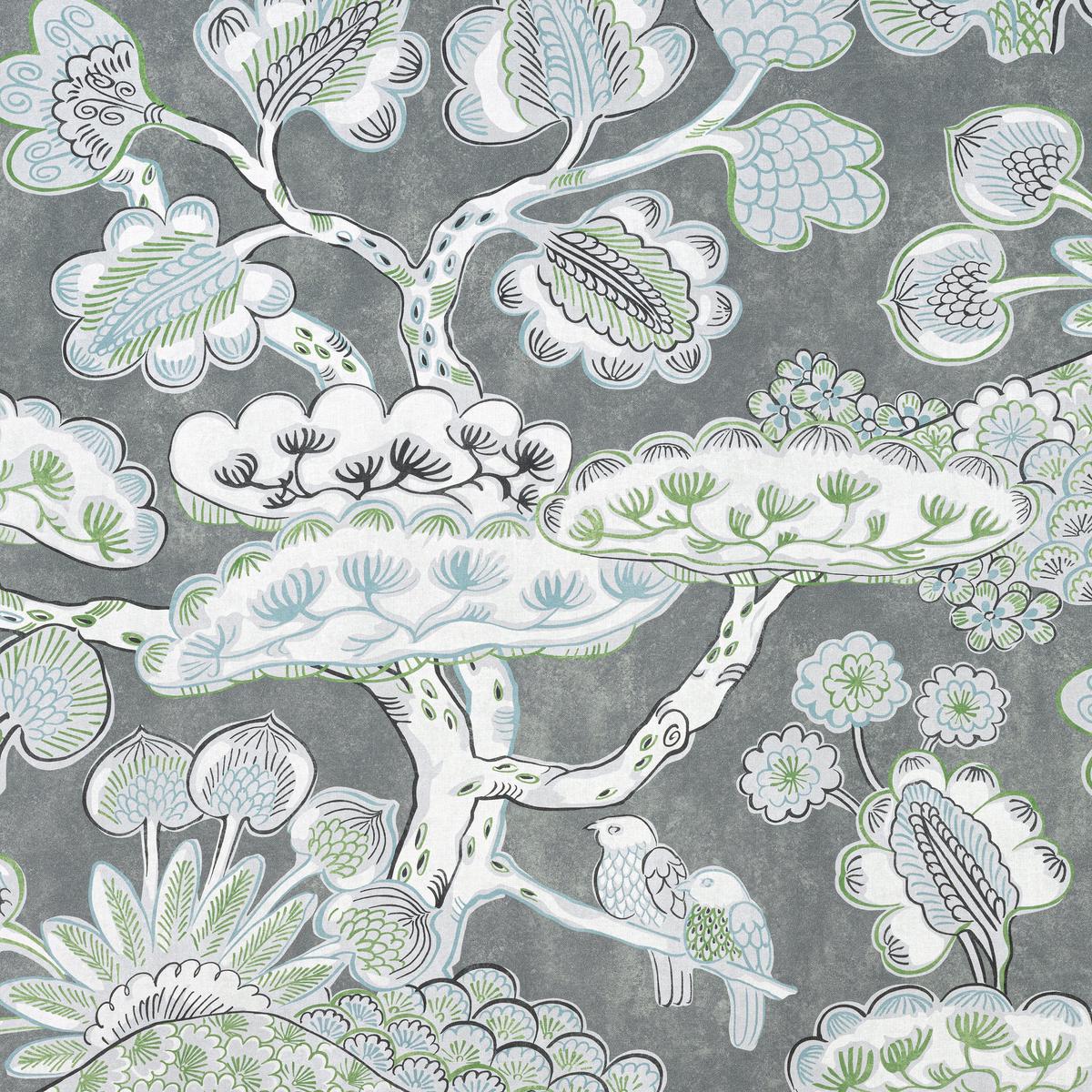 Tree House Grey Fabric