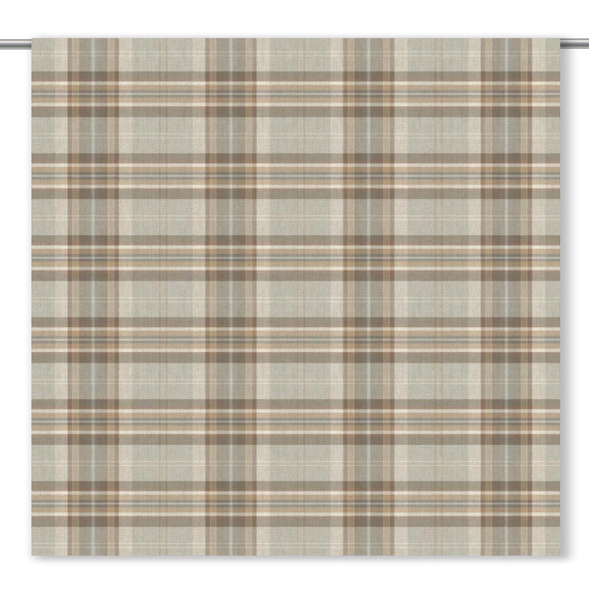'Florida Mat' Fabric by the Yard (Greige/ Coffee Brown)
