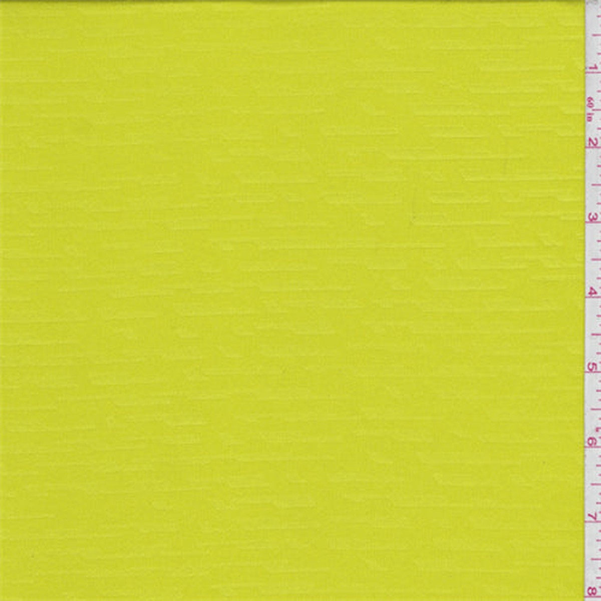 2 YD PC-Electric Lemon Geometric Activewear Fabric