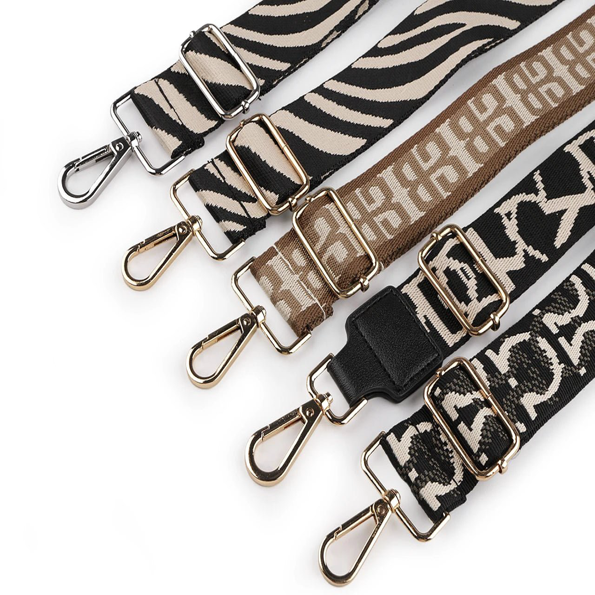 Adjustable bag strap with carabiners 80 - 143 cm | various colors