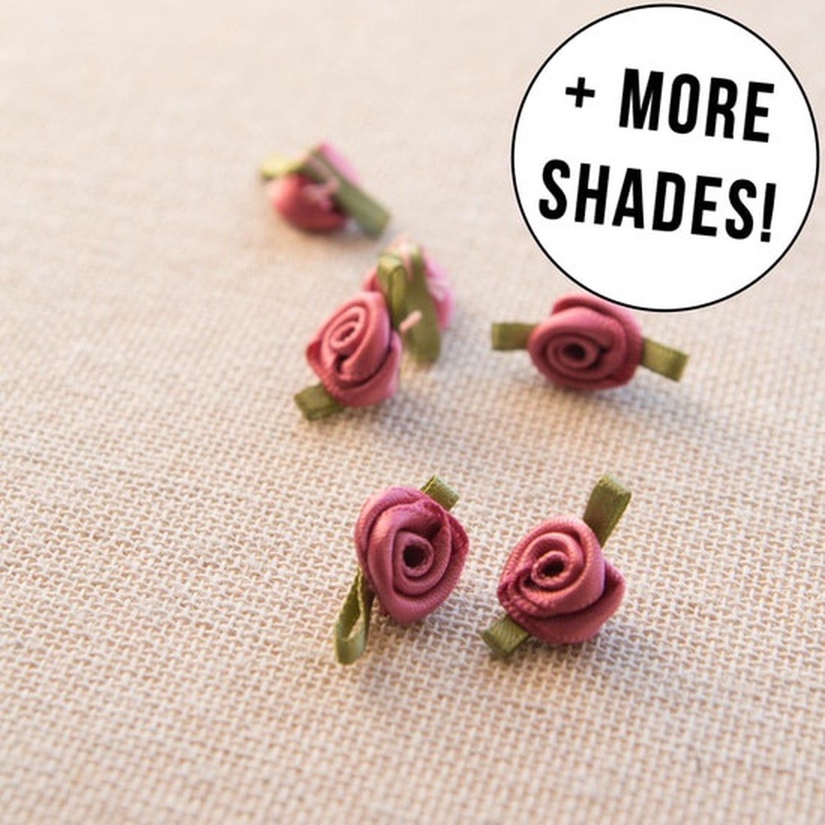 Sew-On Satin Rose (1cm)
