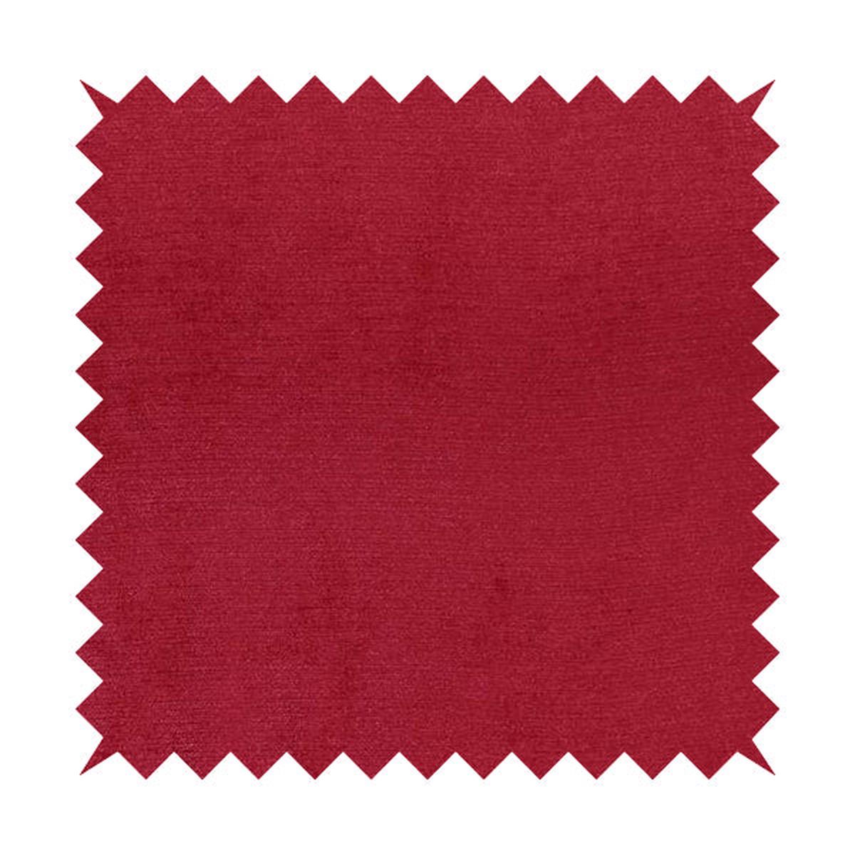 Sorento Luxurious Soft Low Pile Chenille Fabric Red Colour Upholstery Fabrics