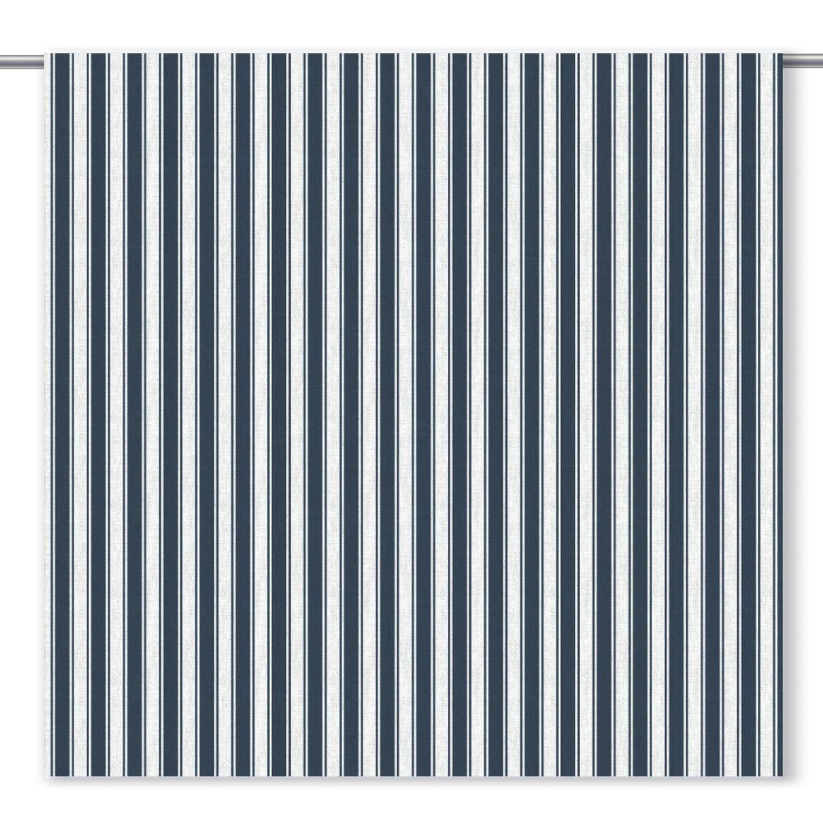'Icy Journey' Fabric by the Yard (Midnight Blue/ White)