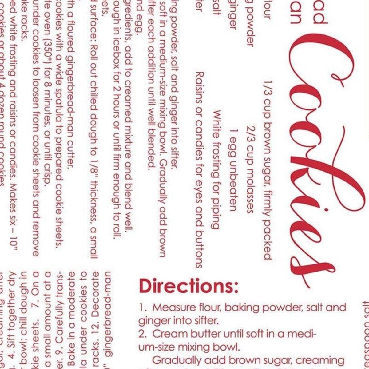 Riley Blake - Cozy Christmas Recipe White