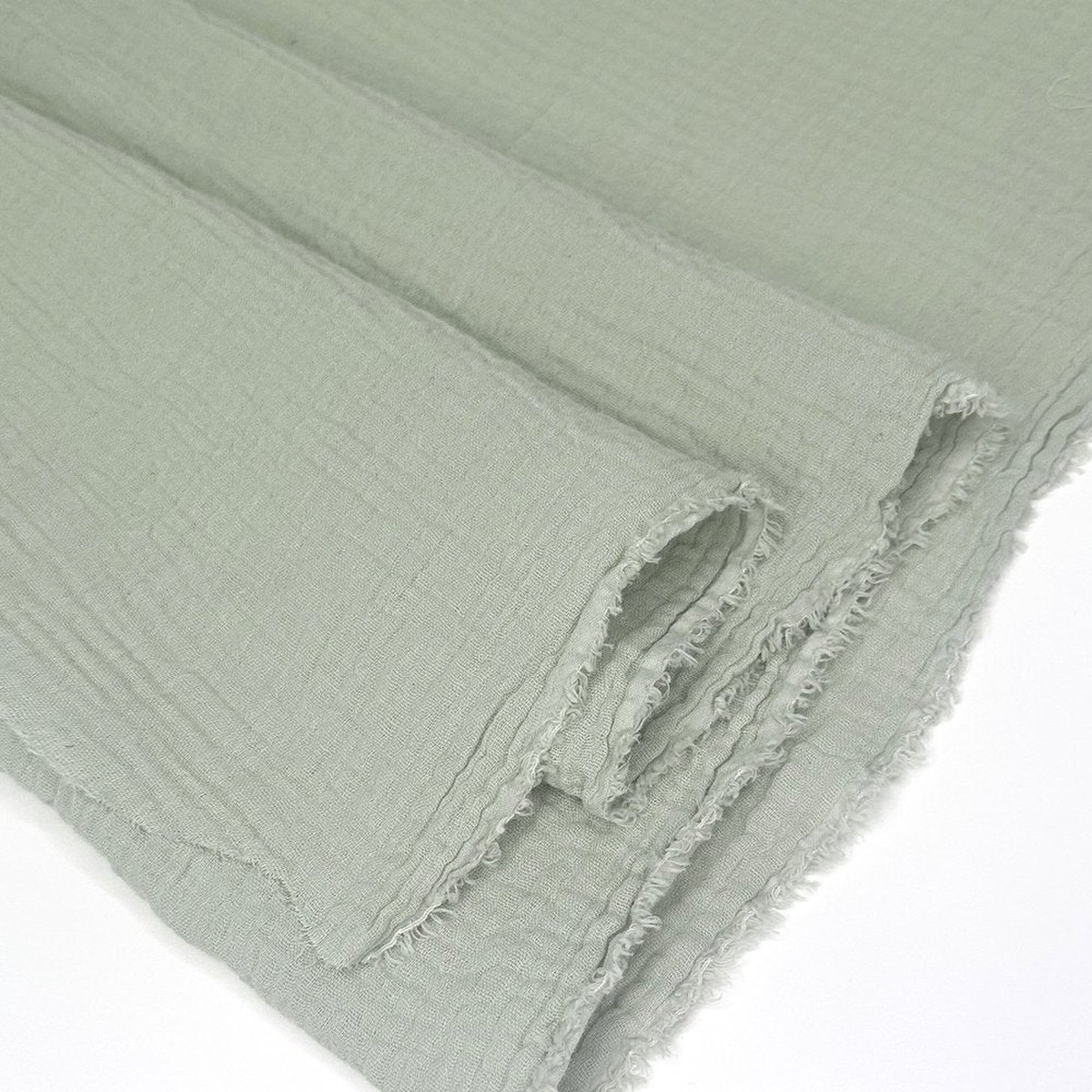 Zola Organic Cotton Double Gauze - Celery
