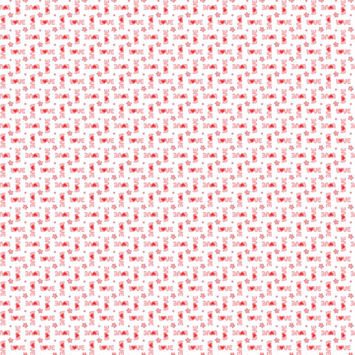 Fabric Patrick Lose Valentine In a Word Happy Hearts by the Quarter Yard 10673-10