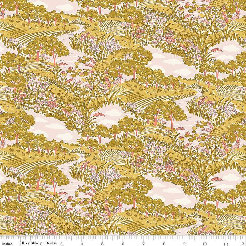 Fabric Riley Blake Botanist's Sketch C by the Quarter Yard 01667407C