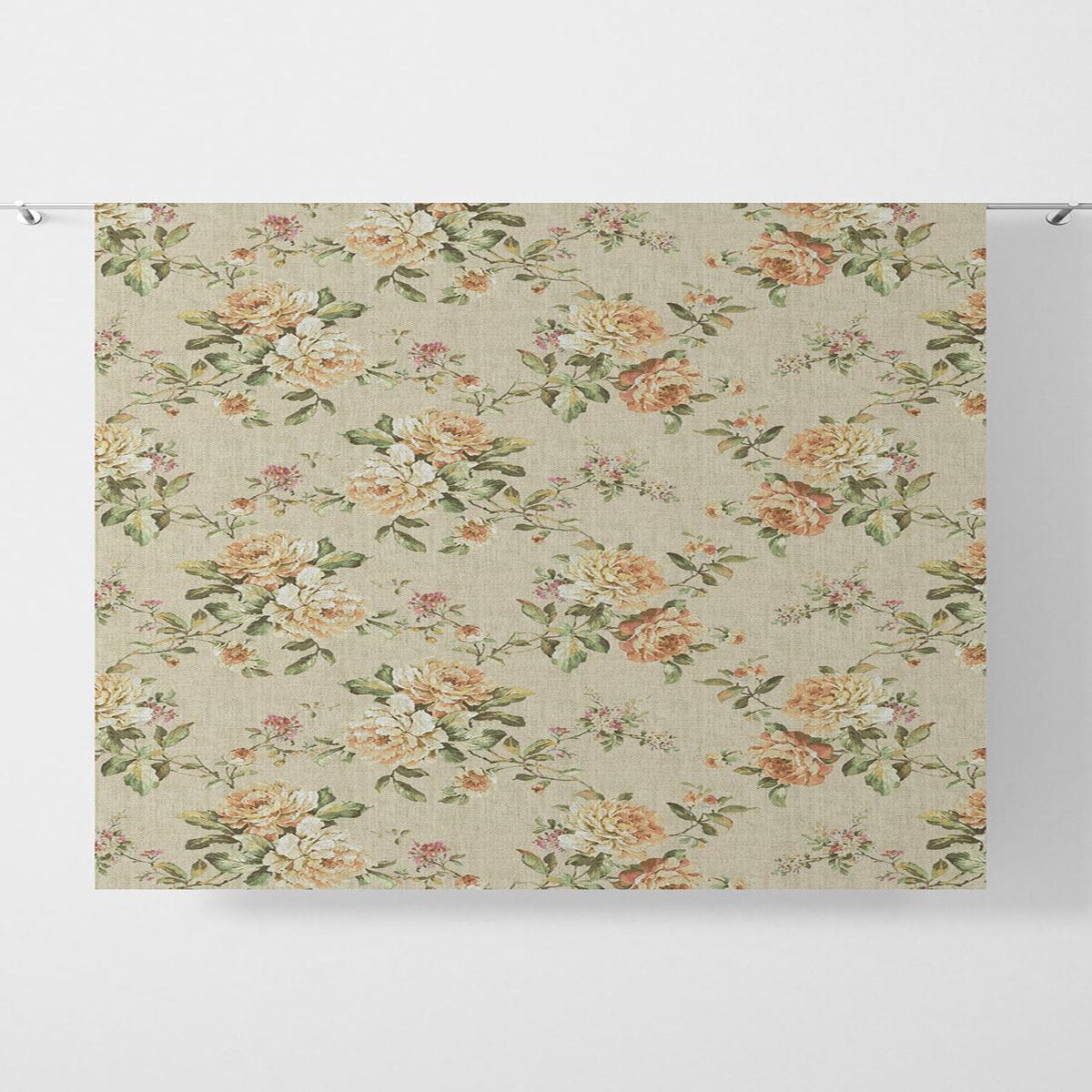 'Diana' Fabric by the Yard (Yellow/ Orange)
