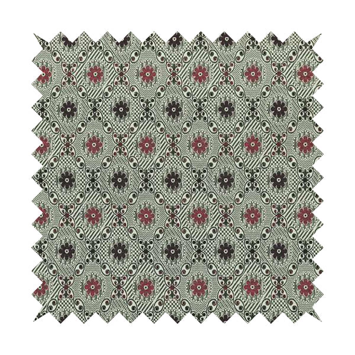 Kodiak Textured Glitter Upholstery Furnishing Pattern Fabric Small Floral In Pink Purple CTR-573