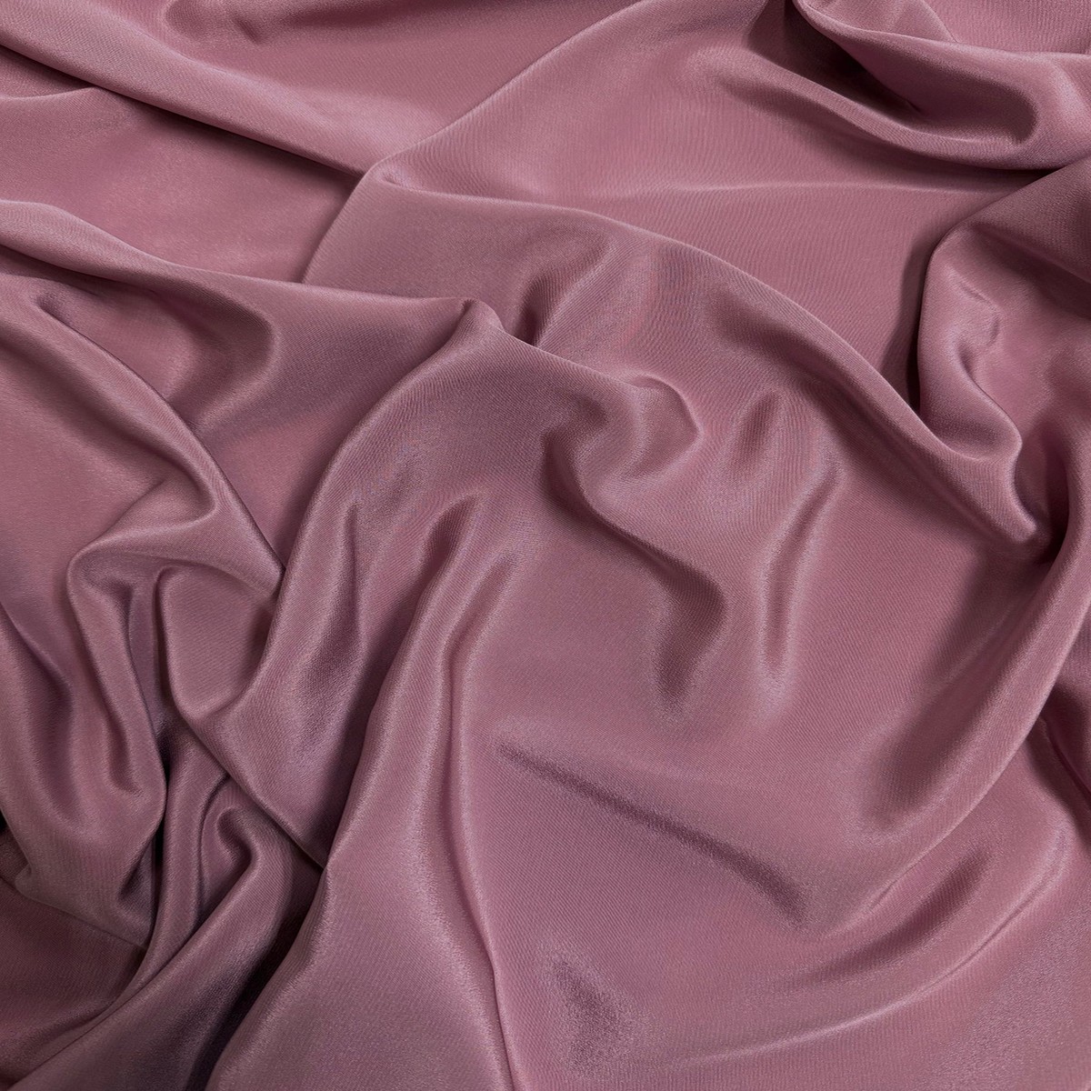 Wistful Mauve Silk Crepe de Chine Fabric