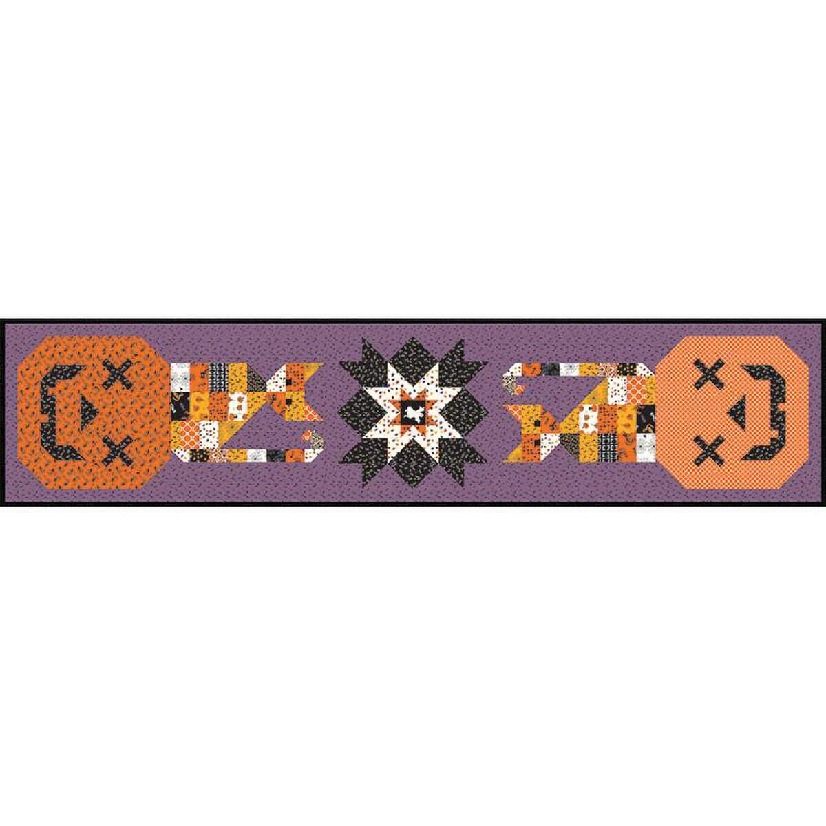 SALE Calico Cats & Jacks Boxed Runner Kit KT-14501 - Riley Blake - Box Pattern Fabric - Halloween - Beggar's Night - Quilting Cotton