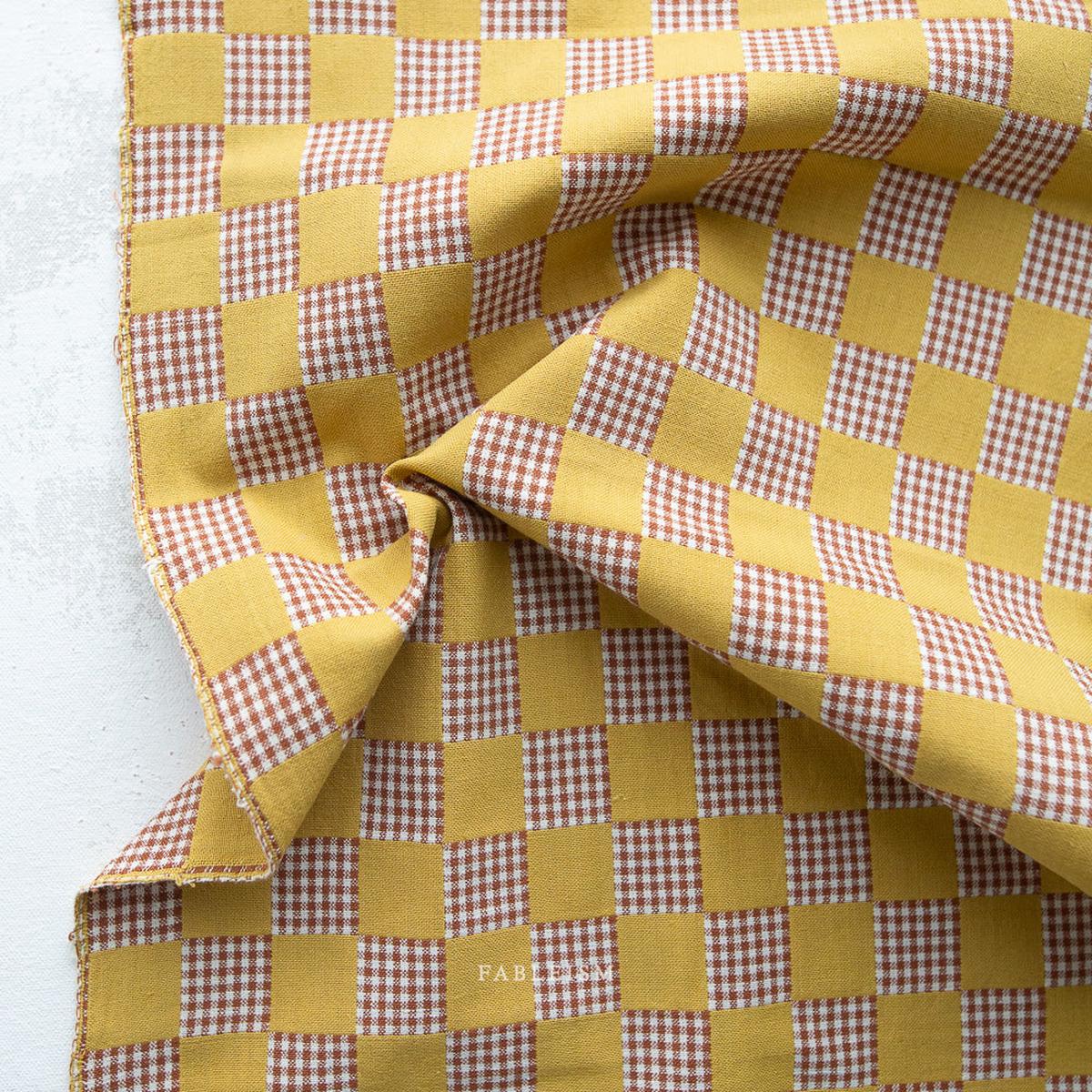Checkers Cotton - Golden