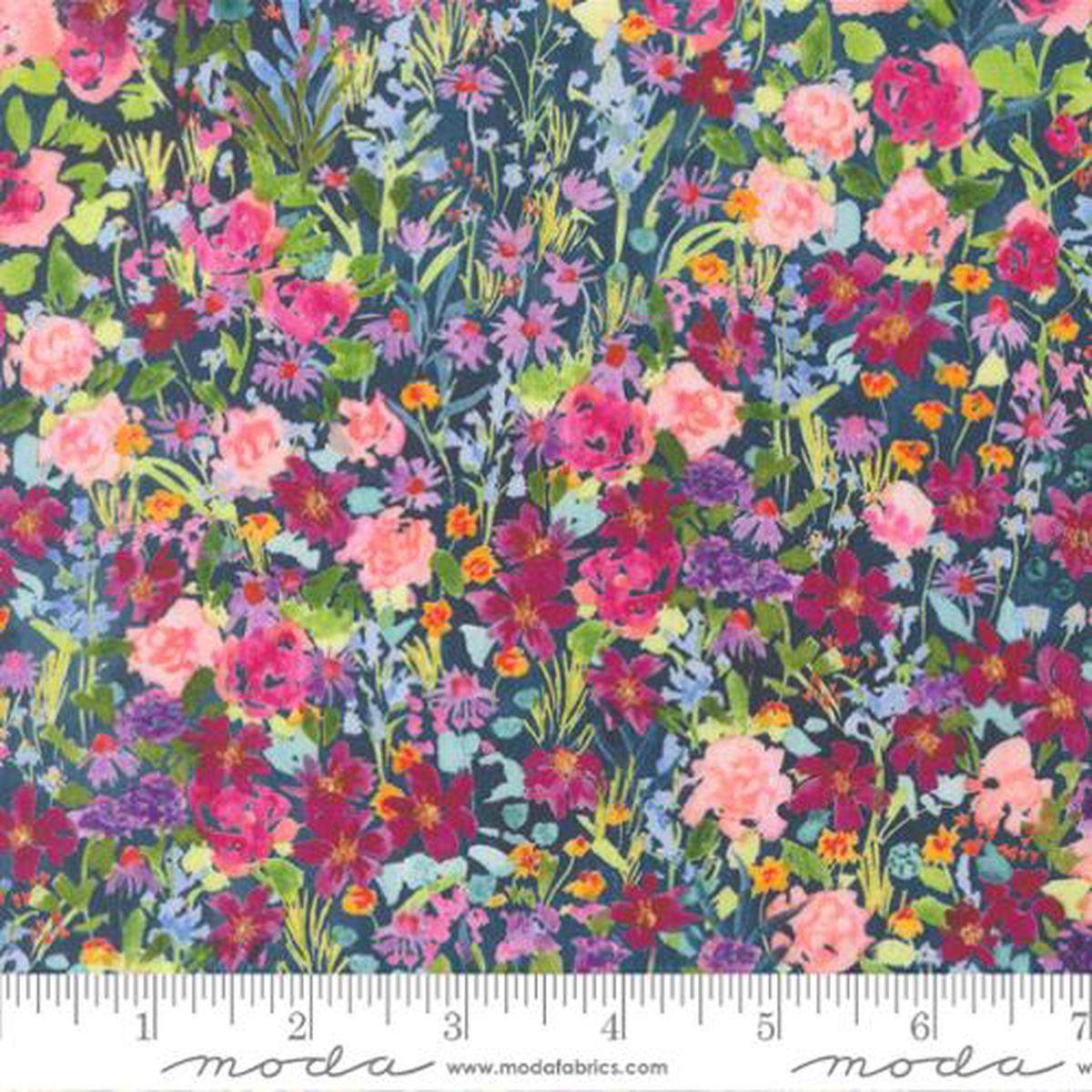 Moda - Navy - Rayon Garden - 39866 12R