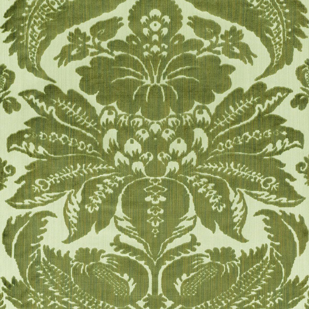 Pavia Silk Velvet Olivine Fabric