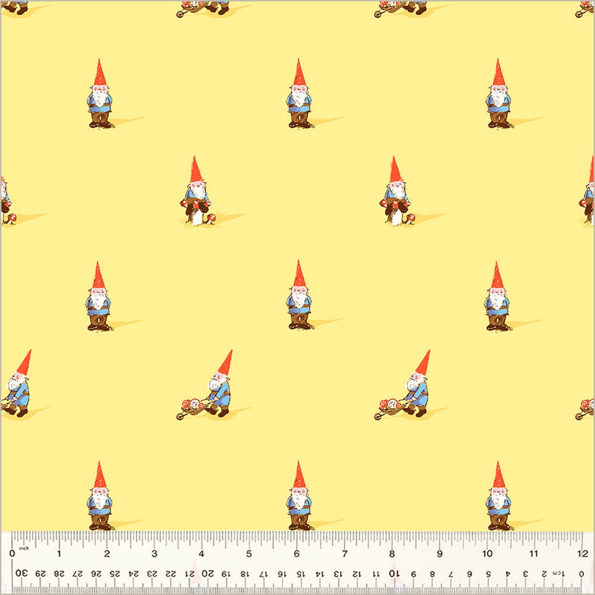 Heather Ross Favorites - Gnomes Yellow Cotton