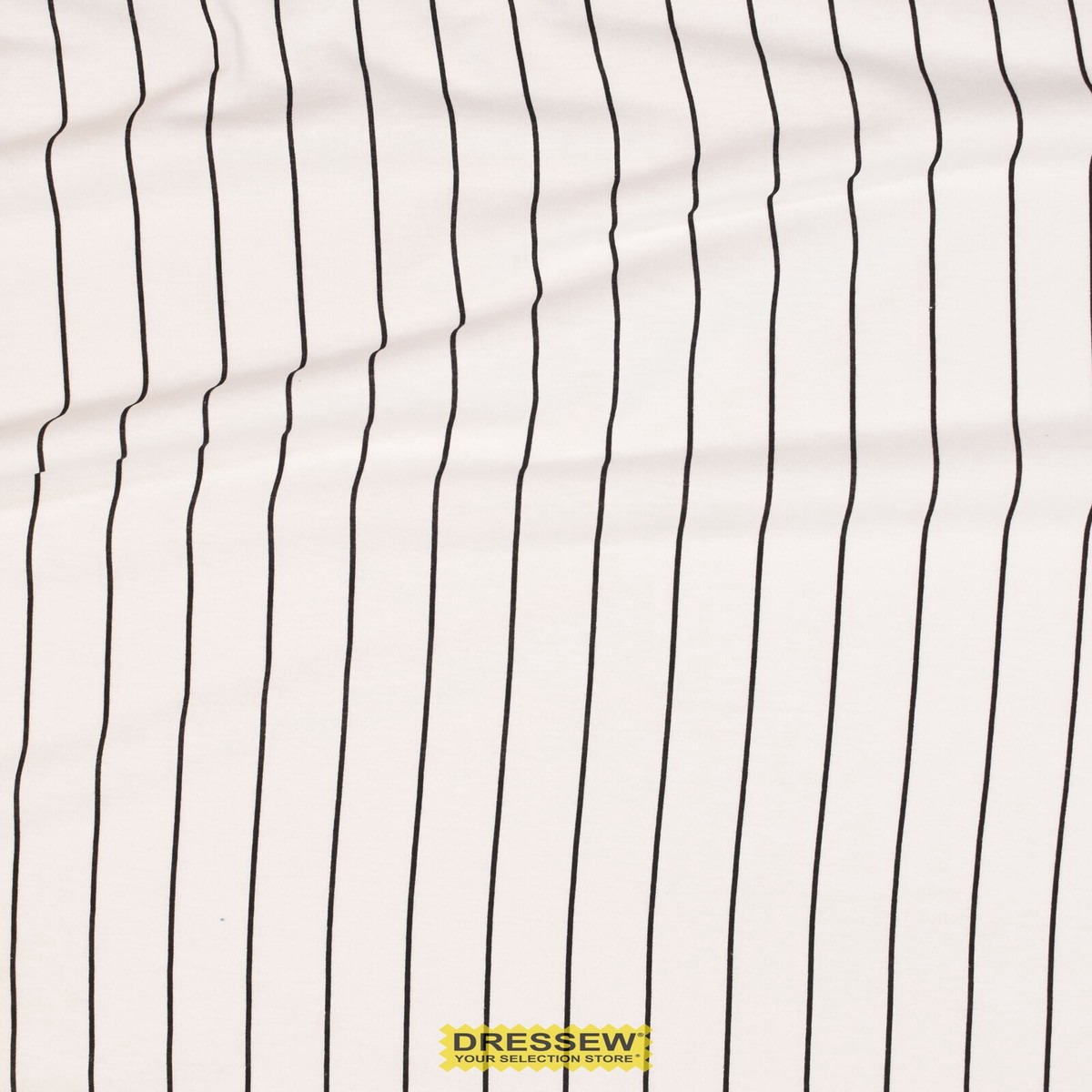 Stripe Jersey Knit White / Black