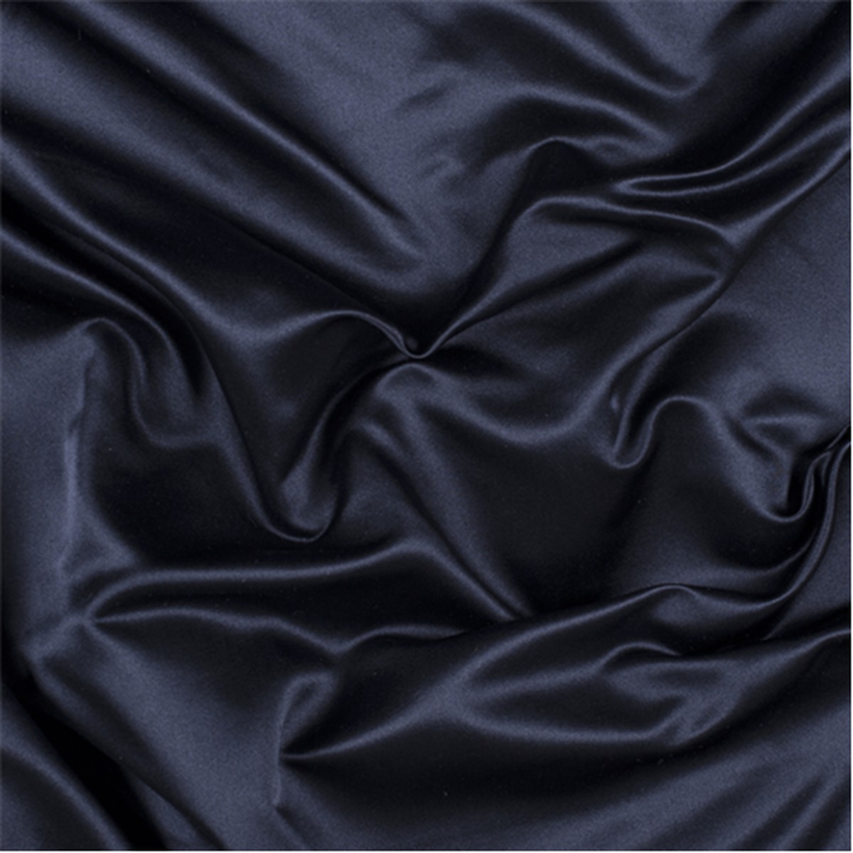 2 YD PC-Runway Silks Navy Blue Silk Duchess Satin Fabric - Reorderable