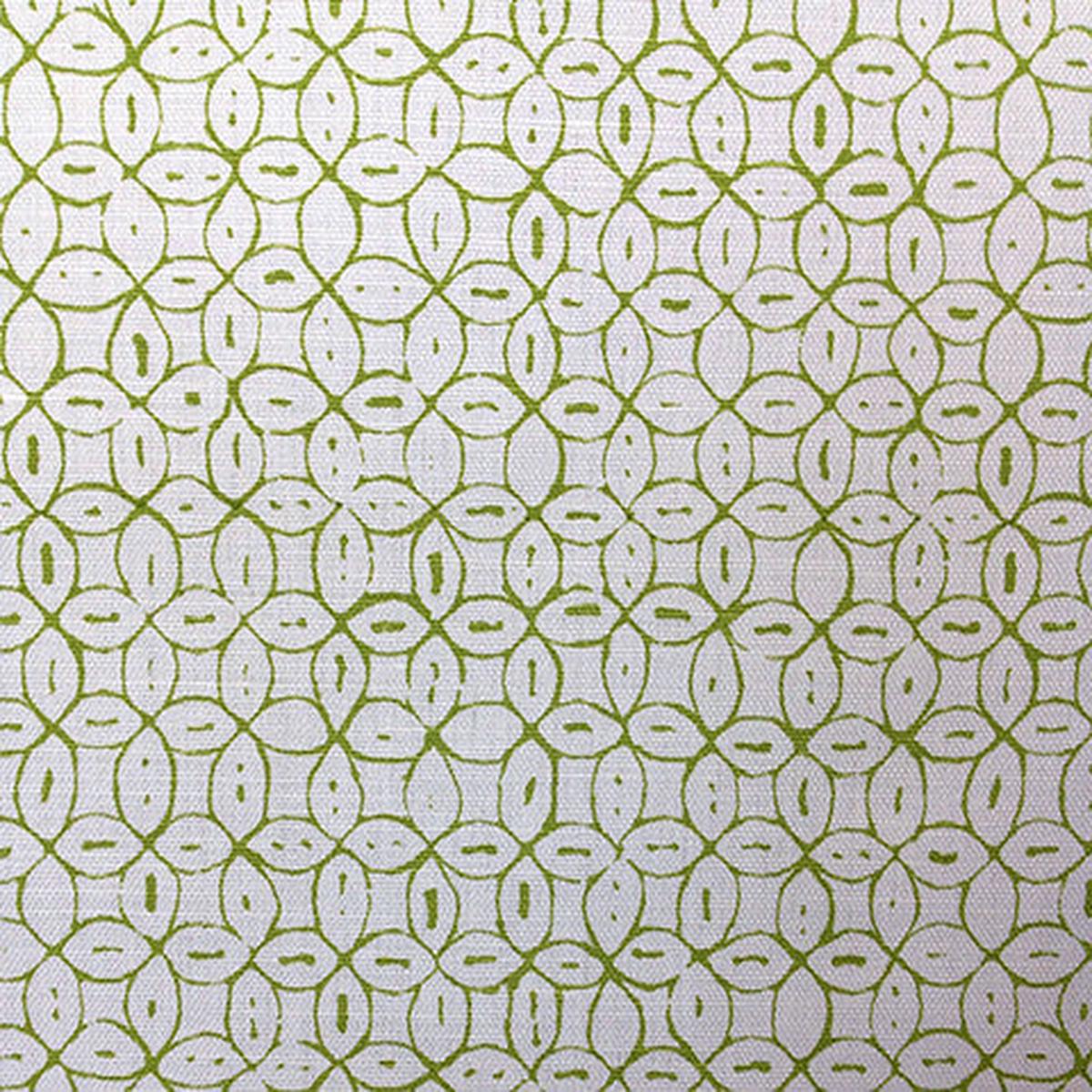 China Seas Fabric: Melong Batik - Custom Green on Tinted Linen / Cotton