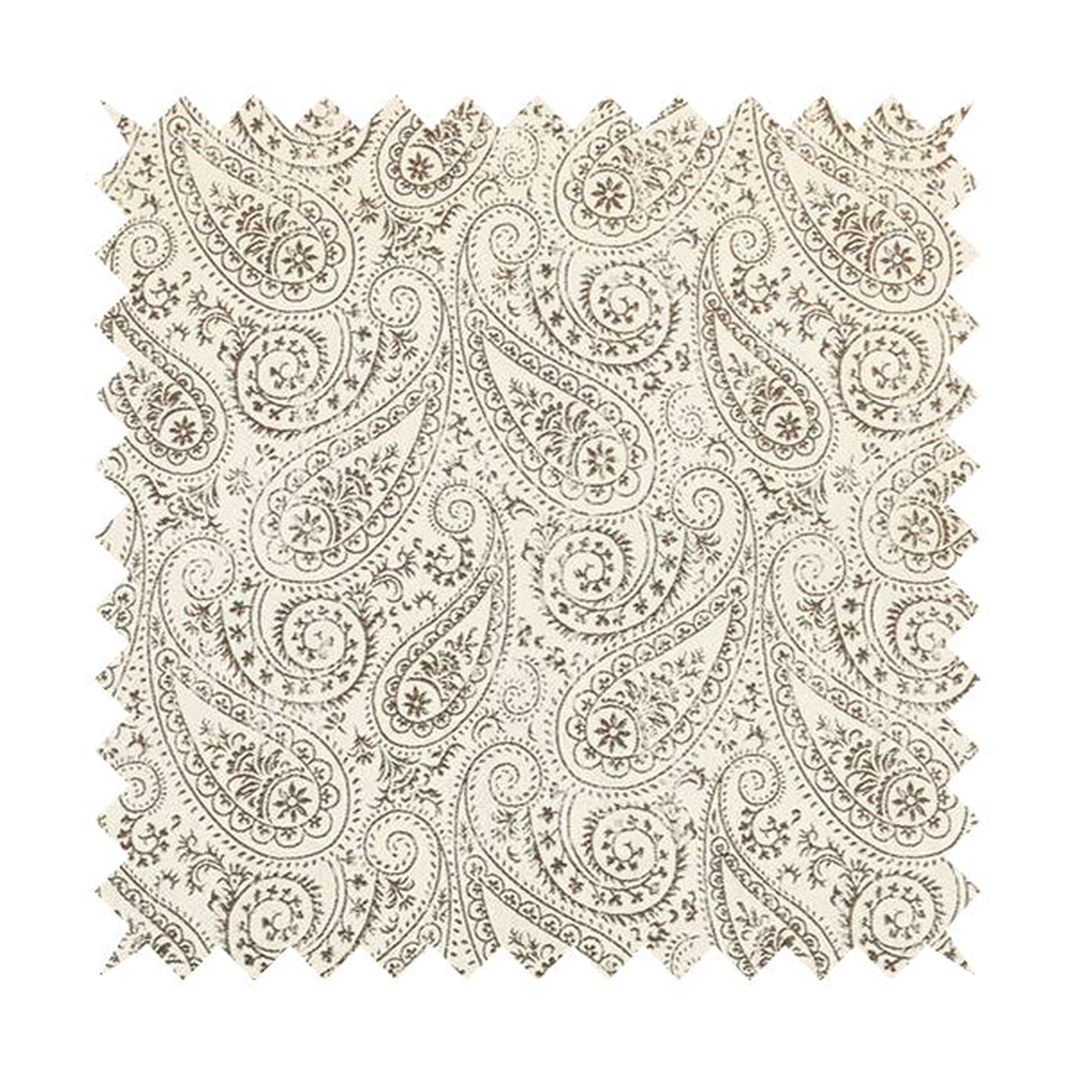 Istanbul Range Of Faint Paisley Pattern In Brown Colour Furnishing Fabric CTR-240