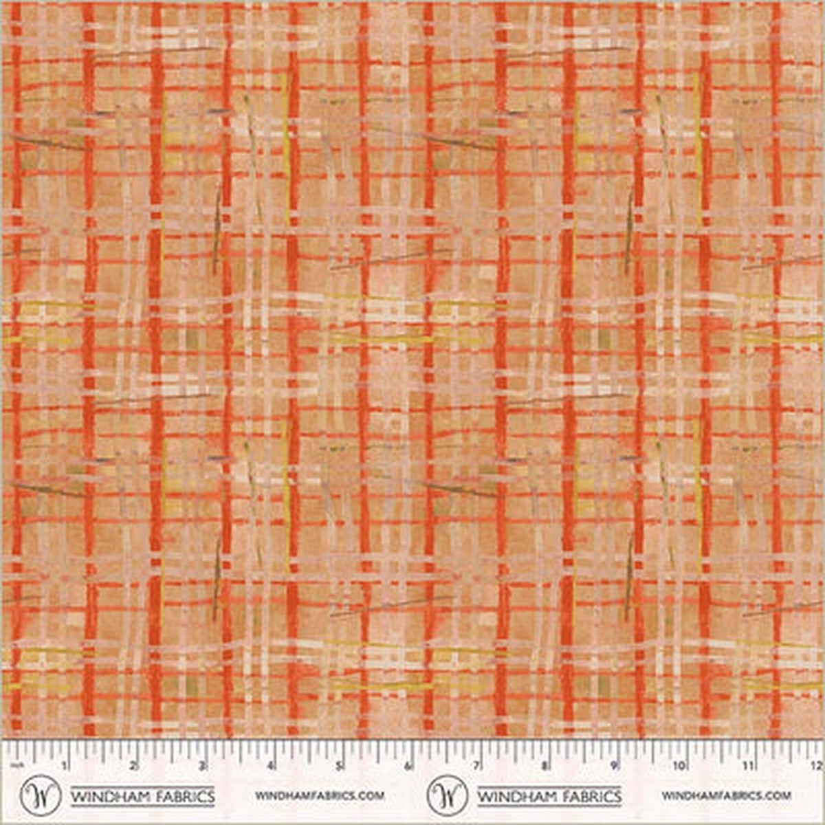 Porch Screen Plaid Sweet Melon Cotton 43/44 Fabric Per Yard