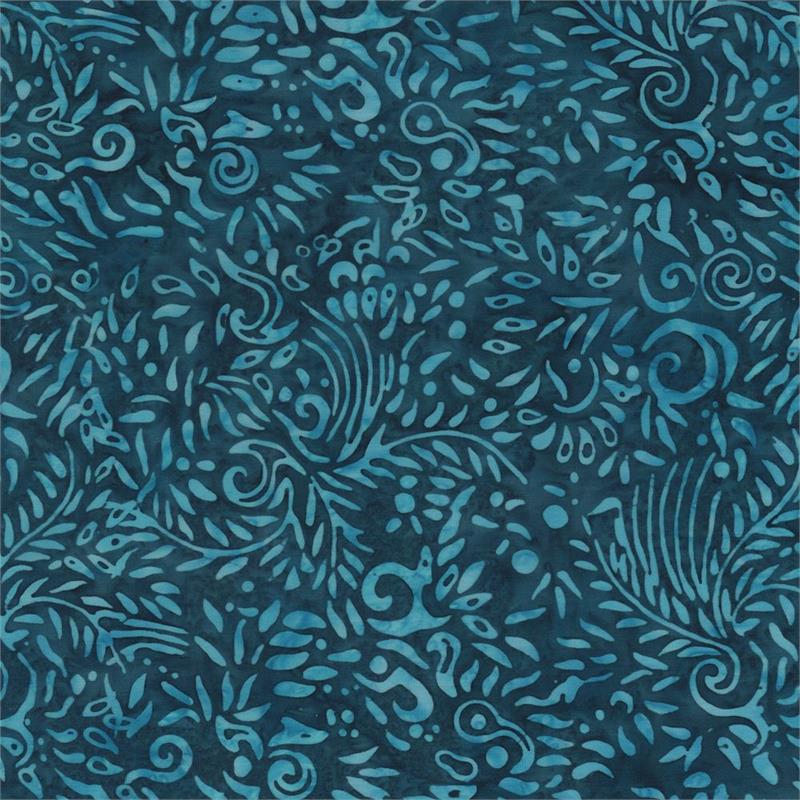 Tranquil Moods Batiks 6241 Teal Blue