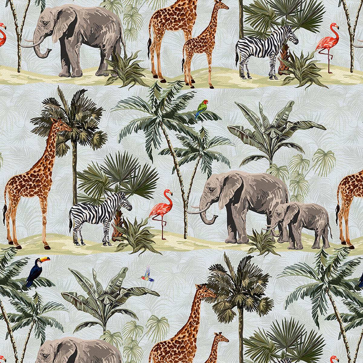 Mama and Baby - Grey - Cotton Sateen - 118"
