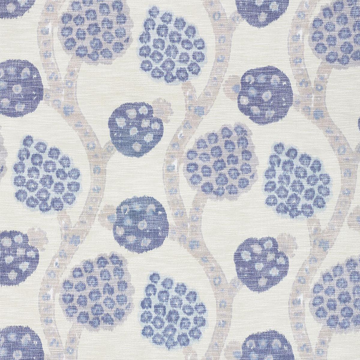 SCHUMACHER NEW TRADITIONAL ANNABEL WARP PRINT PATTERN WOVENS PATTERN WOVENS BLUE - 177992