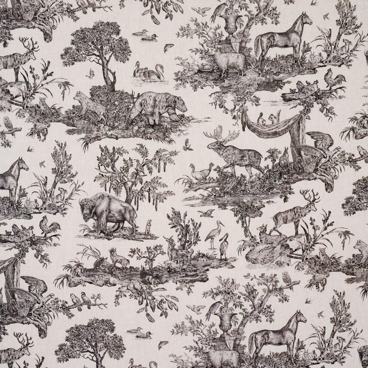 Western Toile Carbon Fabric