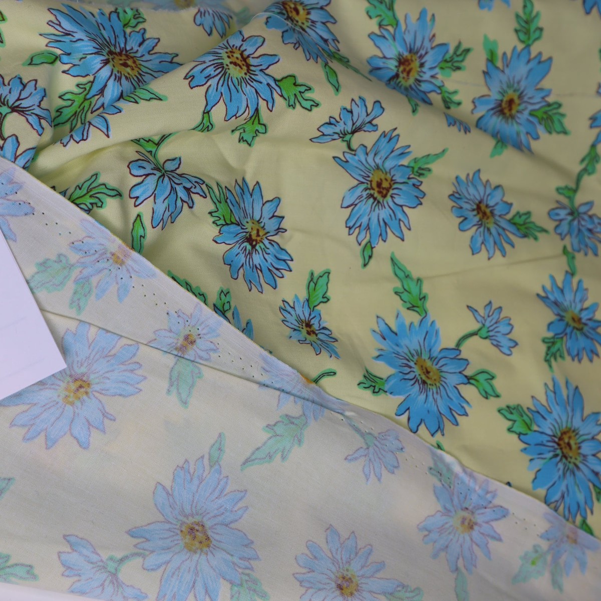 Kitchen Drapes - Cotton Woven - Yellow Multi Floral - 3.24M Bundle