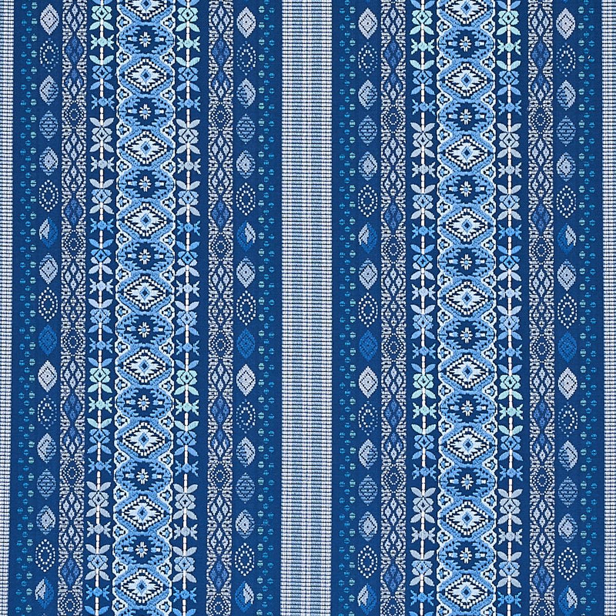 Cosima Embroidery Blue Multi Fabric