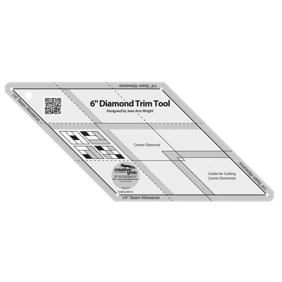 Creative Grids 6" Diamond Trim Tool CGRJAW15